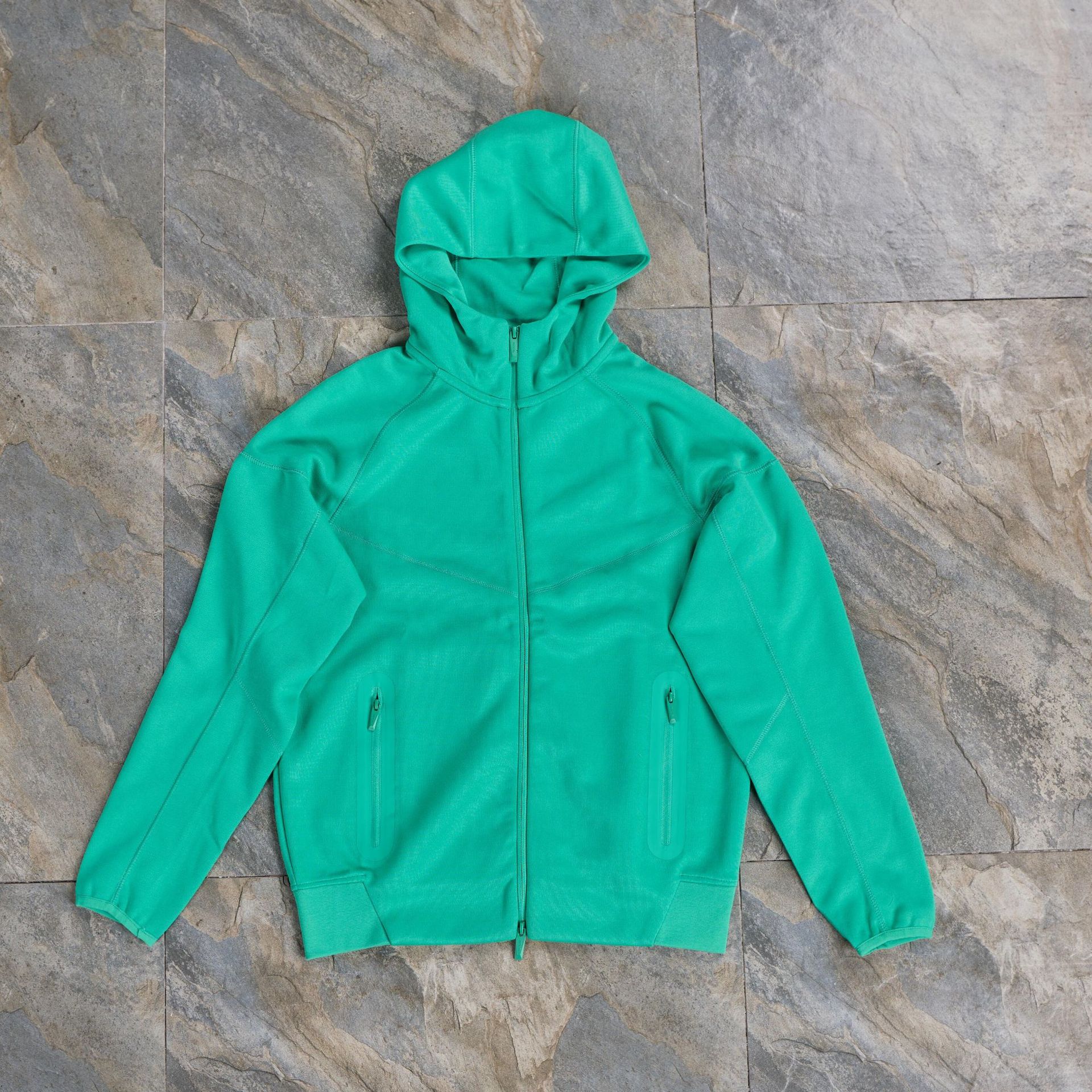 Felpa con cappuccio verde