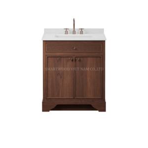 New Arrival Floor Standing <b>Bathroom</b> Vanity Wooden Frame With <b>Under</b> Mounting <b>Sink</b> - Product Image 2