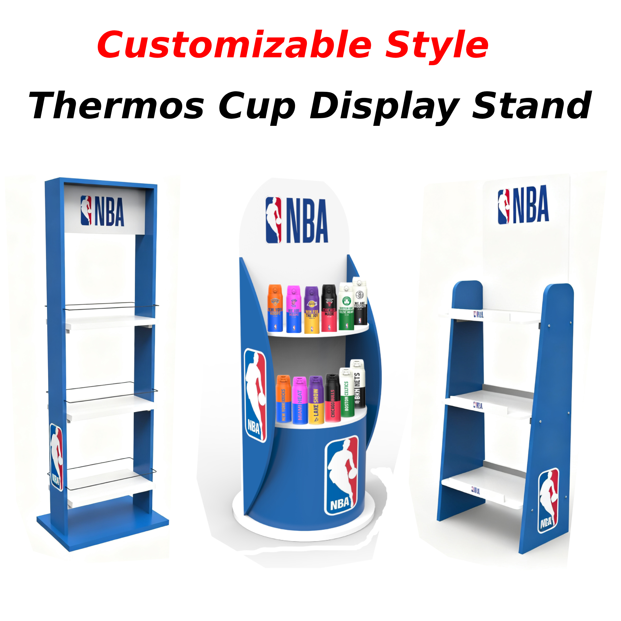 Apache Customized Thermos Display Stand for Bottle Cups Retail Shop Shelves for Sports Outdoors Product Store and Supermarket — view 2