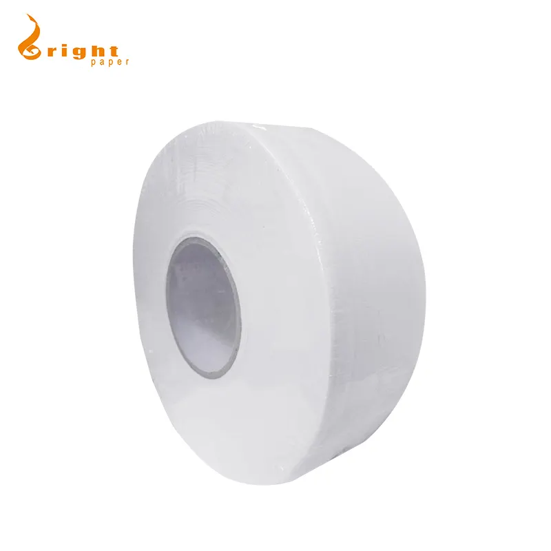 Haute qualité 3 plis couche grand rouleau de papier de toilette non blanchi personnalisé disponible rouleau Jumbo papier de soie en bambou
