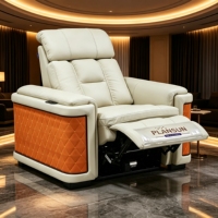 Canapé inclinable de luxe pour home cinéma 1, 2 ou 3 places, sièges de cinéma électriques avec éclairage LED, porte-gobelets, chaise personnalisée pour salle de cinéma