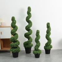 Arbre artificiel en spirale dense, imitation camphre, toucher réel, haut de gamme, résistant aux UV, pour décoration extérieure et intérieure