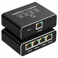 Répartiteur Ethernet 1000 Mbps 1 vers 4 RJ45, Distributeur LAN Gigabit, Prise en charge de plusieurs appareils en ligne