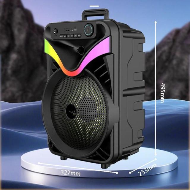 Portable Handheld for Speaker High Volume 12" Subwoofer Rechargeable Battery Wireless Microphone Support for Outdoor Home