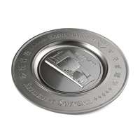 Souvenir personnalisé Antique argent métal plaques prix trophée hôpital retraite souvenir plaque commémorative
