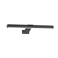 Barre de lumière LED USB moderne lampe de bureau alimentée par tactile et gradable couleur noire pour le salon et l'ordinateur moniteur télécommande