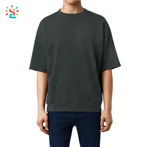 Custom Drop Shoulder Blank T Shirt Mens Hipster Long Line T Shirt Swag Oversized Hip Hop T Shirt