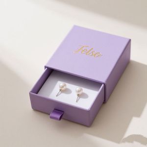 Boîte à bijoux en carton de luxe personnalisée avec laminage mat et gaufrage, fermeture magnétique et poignée, boîte à parfum personnalisée - Product Image 4