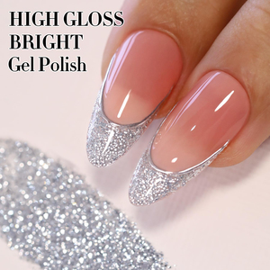 Vernis à ongles en gel UV Chrome Platinum Glitter, couleur métallique réfléchissante pour salon et manucure DIY - Product Image 3