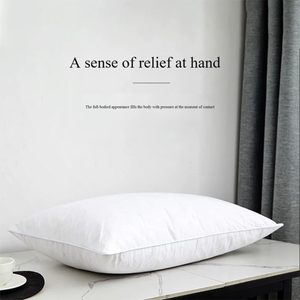 Venta al por mayor 45*45cm 60*60cm <span class=keywords><strong>plumas</strong></span> de ganso <span class=keywords><strong>relleno</strong></span> almohadas núcleo abajo almohada dormir cuello protección cama almohada - Product Image 5