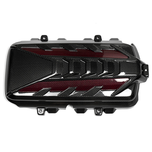 ฝาครอบเครื่องยนต์คาร์บอนสีแดงอะไหล่ภายนอกอุปกรณ์เสริมสำหรับรถลาดตระเวน C8ปลากระเบนเปิดประทุน Z51 <span class=keywords><strong>HTC</strong></span> 2LT 3LT <span class=keywords><strong>2020</strong></span> + - Product Image 6