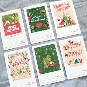 Tarjetas de felicitación navideñas personalizadas con dibujos animados impresos digitalmente para decoración y saludos festivos. - Product Image 5