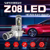 Mini phare LED sans ventilateur pour voiture H7 H4 H11 9005 9006 Canbus sans erreur 6000K Ampoule automobile Plug and Play Étanche IP68