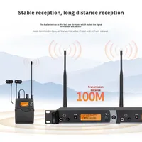 Système de monitoring intra-auriculaire individuel BHA IEM2050 sans fil UHF pour scène, moniteur de groupe, usine avec 12 ans d'expérience OEM ODM CE FCC