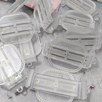 Taohelp Coque transparente en PC DIY compatible avec les téléphones mobiles de 5,8 à 7 pouces, clip arrière, miroir carré, cordon de suspension, hauteur réglable