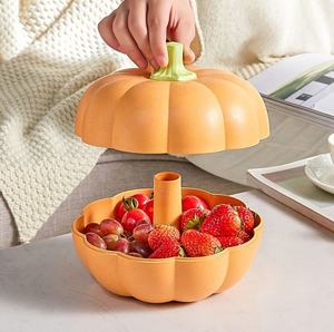 Boîte de rangement double couche en plastique hermétique et écologique pour bonbons, noix, fruits secs – Idéale pour le Nouvel An et la vente en gros - Product Image 4