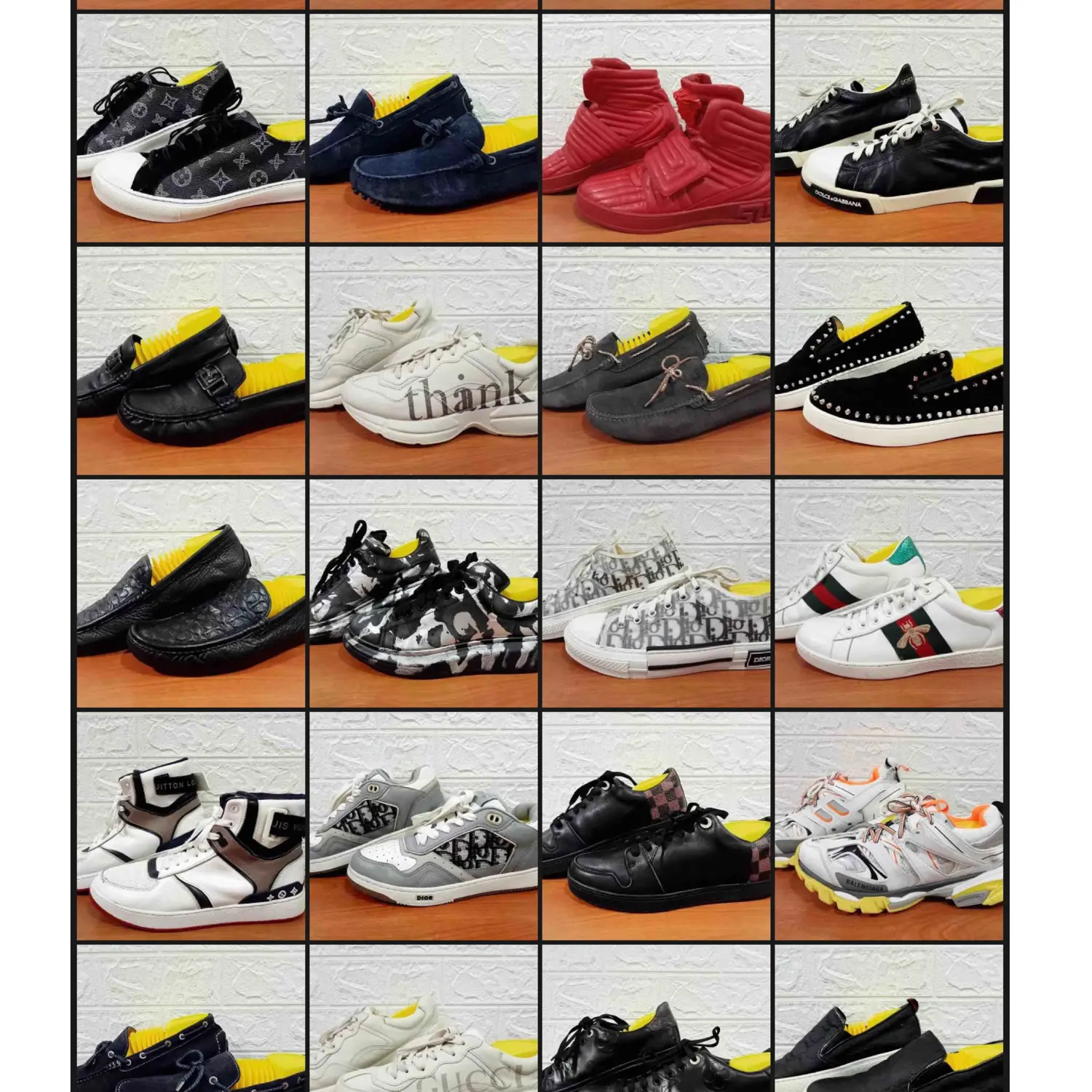 S02 A + usato scarpe di marca italiana scarpe di seconda mano uomo e donna moda bale box scarpe di lusso di marca internazionale