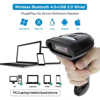 Netum 1228BL Lecteur de codes à barres portable Codigo De Barras 2D Barcode Scanner sans fil