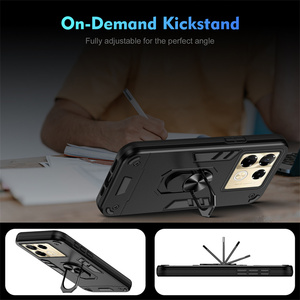 Hybrid TPU PC Armor Phone Case Anillo magnético Cubierta de protección anticaída para Infinix <span class=keywords><strong>Note</strong></span> 50s 50x50 Pro 50 Pro + 40 - Product Image 5