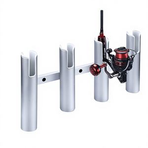 Support de canne à pêche en alliage d'aluminium, quatre pièces, type stable, accessoires pour yacht marin - Product Image 4
