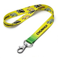 CH Wholesale Sublimation Printing Polyester Lanyards With Logo Custom Certification Keychain OEM ODM ECO Promotion Event Gifts