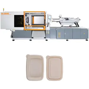 OUCO 280HS Center Clamping Structure High Efficiency Disposable Plastic Lunch Box Thin Wall Making Injection Molding Machine