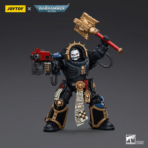 JOYTOY Dark Source <span class=keywords><strong>Warhammer</strong></span> <span class=keywords><strong>40K</strong></span> Ultramarines Chaplain Terminator Armour PVC 1:18 Figura <span class=keywords><strong>de</strong></span> Acción Soldado Modelo JT7080 12+ - Product Image 3