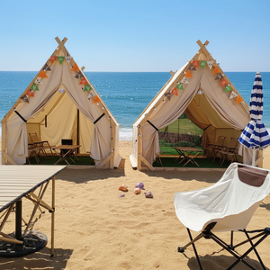 Carpa Triangular Impermeable para Exteriores, para Comer al Aire Libre, para las Cuatro Estaciones, de Una Sola Capa, para Acampar, para Hacer <span class=keywords><strong>Barbacoa</strong></span>, Estilo Celebridad de Internet - Product Image 1