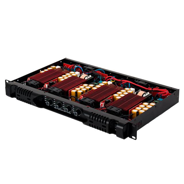 4*1300W 1U Digital Amplifier 4 Channel Power Amplifier Stereo Sound System Pro Audio Class D Amplifier