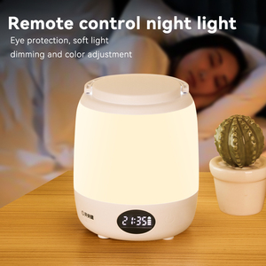 Phòng ngủ LED Đèn cạnh giường ngủ với điều khiển cảm ứng ấm trắng đêm đèn Plug-in nguồn điện để sử dụng nhà - Product Image 2