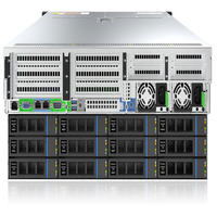 Servidor 4U con CPU Dual AMD Epyc 9004/9005 y Memoria 24xDDR5, 36xSATA/SAS 3.5' HDD y 7 Tarjetas Aceleradoras PCIe5.0 y Servidor en Rack