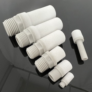 Ống giảm thanh nhựa màu xám trắng nhỏ gọn bằng nhựa resin, ren ngoài 1/8 1/4 3/8 1/2 3/4 1 inch dùng để giảm tiếng ồn - Product Image 2