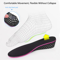 YS MIX Anti-boulochage EVA hauteur augmenter chaussures semelle intérieure séchage rapide promotionnel hauteur augmentant semelle intérieure semelles d'allaitement