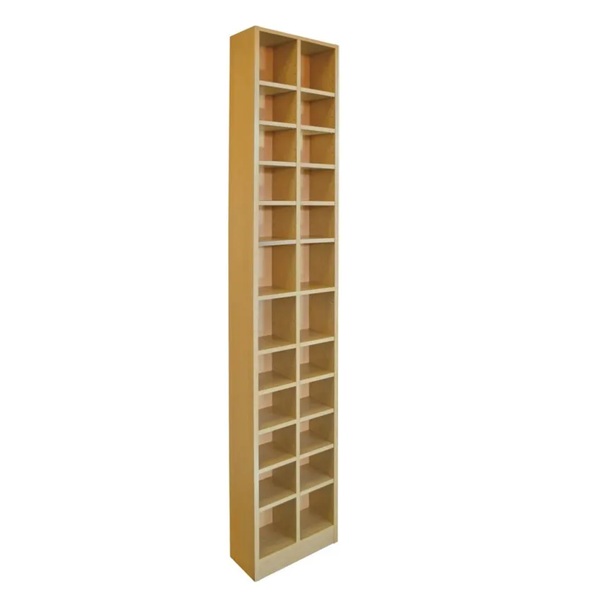 CD Bookcase Storage Shelf Case Cabinet Rack Unit Tower Organizer Adjustable Wooden Book Bluray Video Games up to 224 CD's