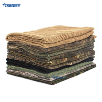 Fabricant professionnel – Écharpe tactique Flecktarn à grande grille, en coton Durban, camouflage numérique en maille, Shemagh