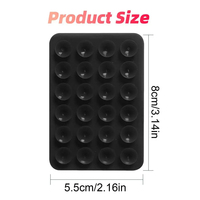Support mural à ventouse en caoutchouc silicone adhésif, 10g, plus épais, avec logo personnalisé OEM