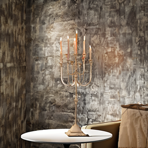 Nouveau Candelabre sur pied à 12 bras, fait main, durable, en fer blanc antique, pour décoration de mariage et de maison - Product Image 2