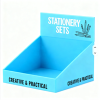 Boîtes en papier pliables portables modernes et écologiques personnalisables, présentoir de magasin, organisateur avec 3 étagères en PVC/carton, OEM ODM