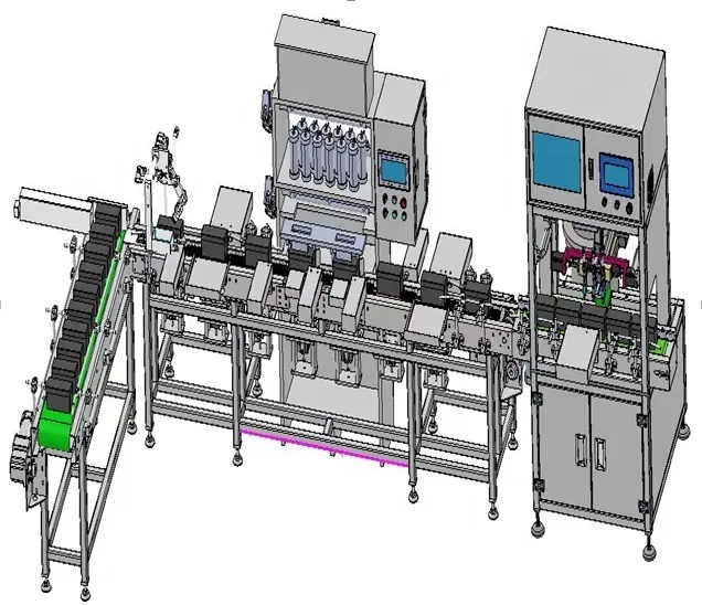 GCD Auto factory sale high precision automatic Vacuum acidification filling machine