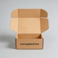 Caja de Embalaje de Transporte Personalizada al por Mayor, Cajas de Correo para Pequeñas Empresas, Impresión con Tinta de Soja, Caja Plegable de Papel Corrugado para Vestidos