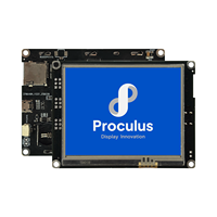 Panel Sentuh HMI Proculus 3.5 inci Layar LCD TFT 640*480 Antarmuka TTL/CMOS Layar Iklan Pintar untuk Mesin Penjual Otomatis