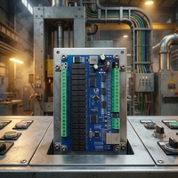 Módulo de Control de E/S de Relés con 12 Entradas Digitales, 16 Salidas de Relé, RS485+Ethernet Modbus RTU/TCP, Placa de Relés de 16 Canales, DC9-48V, Riel DIN