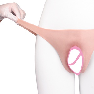 FAAK Bragas de silicona para hombre, masturbador con vagina insertable realista, bragas ocultadoras de gaff, ropa interior para travestismo masculino - Product Image 3