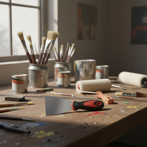 Espátula 987 E de 100 mm con hoja de acero y mango ergonómico para raspar y pintar - Product Image 3