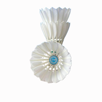 ST NO 1 Balles de badminton Premium Feathers, ensemble de badminton BWF, matériau en liège 100% naturel, excellente qualité de balle