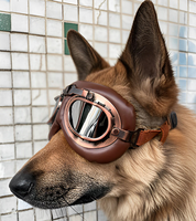 Prêt à expédier Lunettes de soleil vintage pour chien, coupe-vent, protection UV, pliables, avec rembourrage doux pour grands chiens, pour l'extérieur, vente en gros