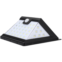 Lampe murale solaire LED avec détecteur de mouvement, lumière de sécurité extérieure étanche pour jardin, patio, cour, clôture, allée et véranda