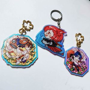 Custom Charm One Side or Double Side Printed Japan Idol Transparent Acrylic Keychain Charms - Product Image 3