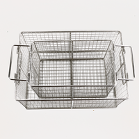 Panier en fil métallique tissé en acier inoxydable 304/316 personnalisé avec poignée flexible - Organisateur de rangement multifonctionnel pour la cuisine et l'industrie