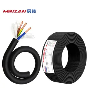 TRVV electric cable China 0.3mm 0.5mm 0.75mm 2core 3core 4core 5core 6core 7core 8core electrical wire towline cable kabel